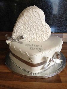 wedding cakes in middlesbrough Silver Anniversary Cake