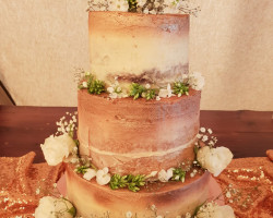Naked Wedding Cake - Wedding Cakes Middlesbrough