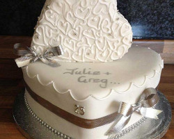 Anniversary Cake wedding cakes in middlesbrough Silver Anniversary Cake